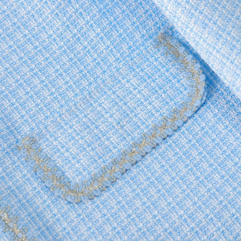 NAVIU 2025 ربيع جديد أنثى أنيقة واحدة الصدر زر البدلة سترة المرأة رفض طوق جيب كم طويل أبلى Mujer