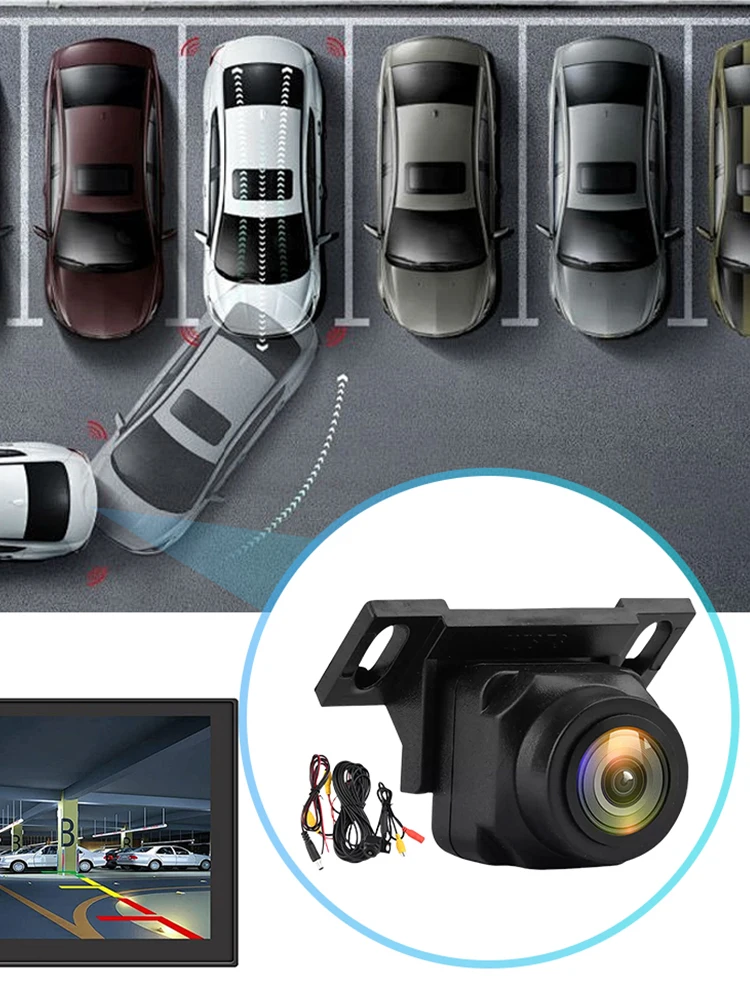720P AHD Car Rear View Camera 170 Degree Lens Night Vision Parking Reverse Camera CVBS Parking Assistance Camera HD Color Image