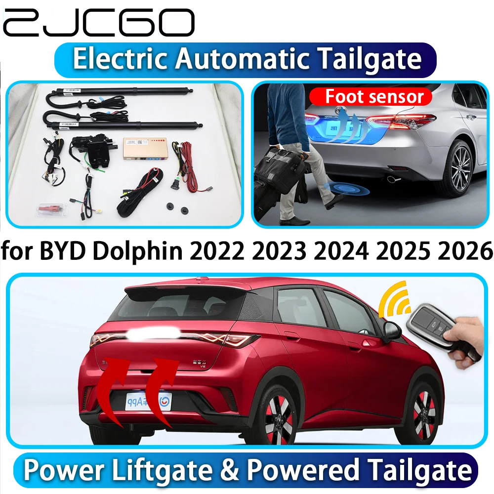 

ZJCGO for BYD Dolphin 2022 2023 2024 2025 2026 OEM Automatic Power Liftgate Powered Tailgate Intelligent System Trunk Lift Kit