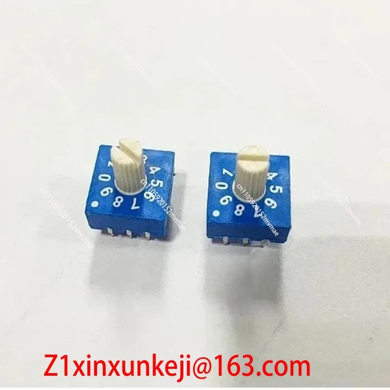 10Pcs  Coded Switch ERD210RSZ 10-Bit 0-9 3:3 Rotary Encoder with Shank