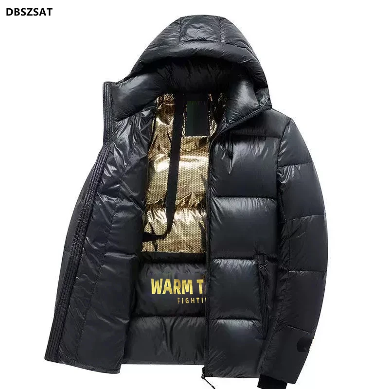 Mens Hooded Casual Outwear Detachable Hat Outfits Parkas Coat Men New Arrived Autumn Winter Warm Waterproof Parkas Jacket Coat