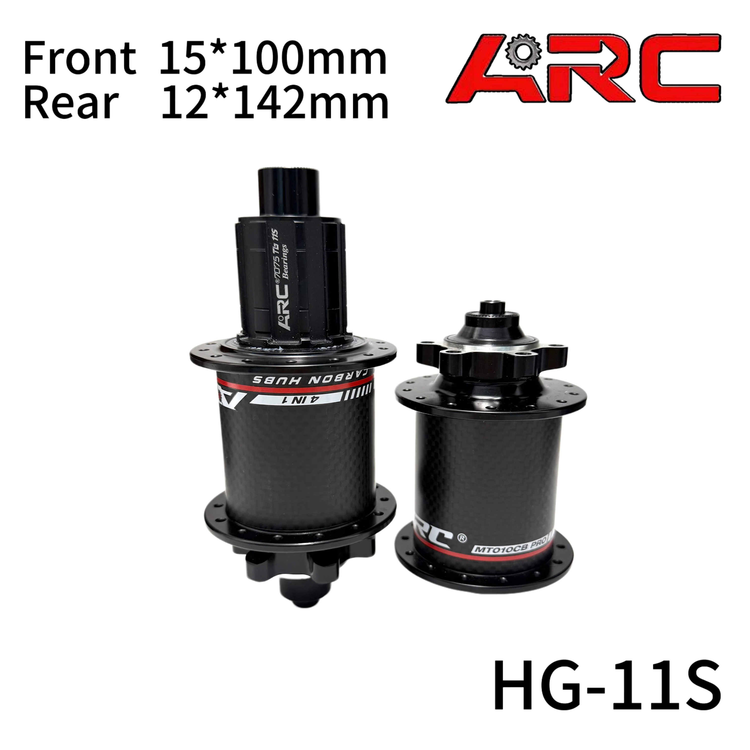 

ARC MT010 Pro 4-в-1 карбоновые втулки для горного велосипеда, 4 герметичных подшипника, 6 защелок, 114 щелчков, для HG 8 9 10 11S XD MS