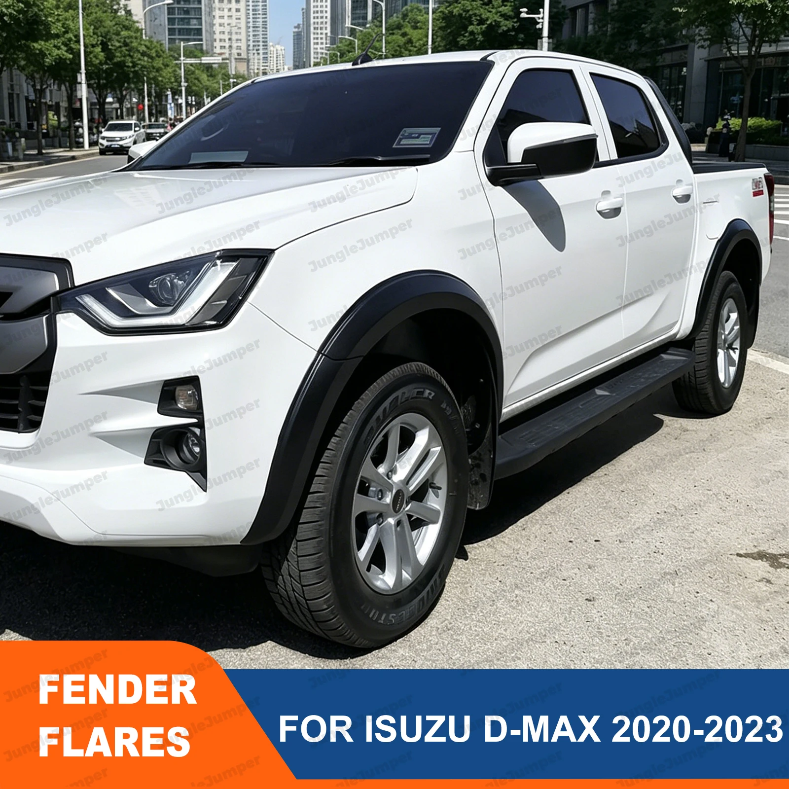 OEM Style Slim Fender Flares Wheel Arch For ISUZU D-max Dmax 2020 2021 2022 2023 Mudguards Double Cab Car Exterior Accessories