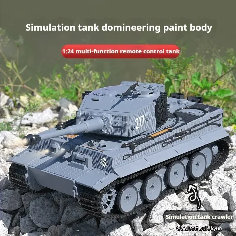cool stuff battle tank toy funny gift-1:24 robot chassis rc tanks,remote control car,tiger tank model,cool sticker,toys for boys