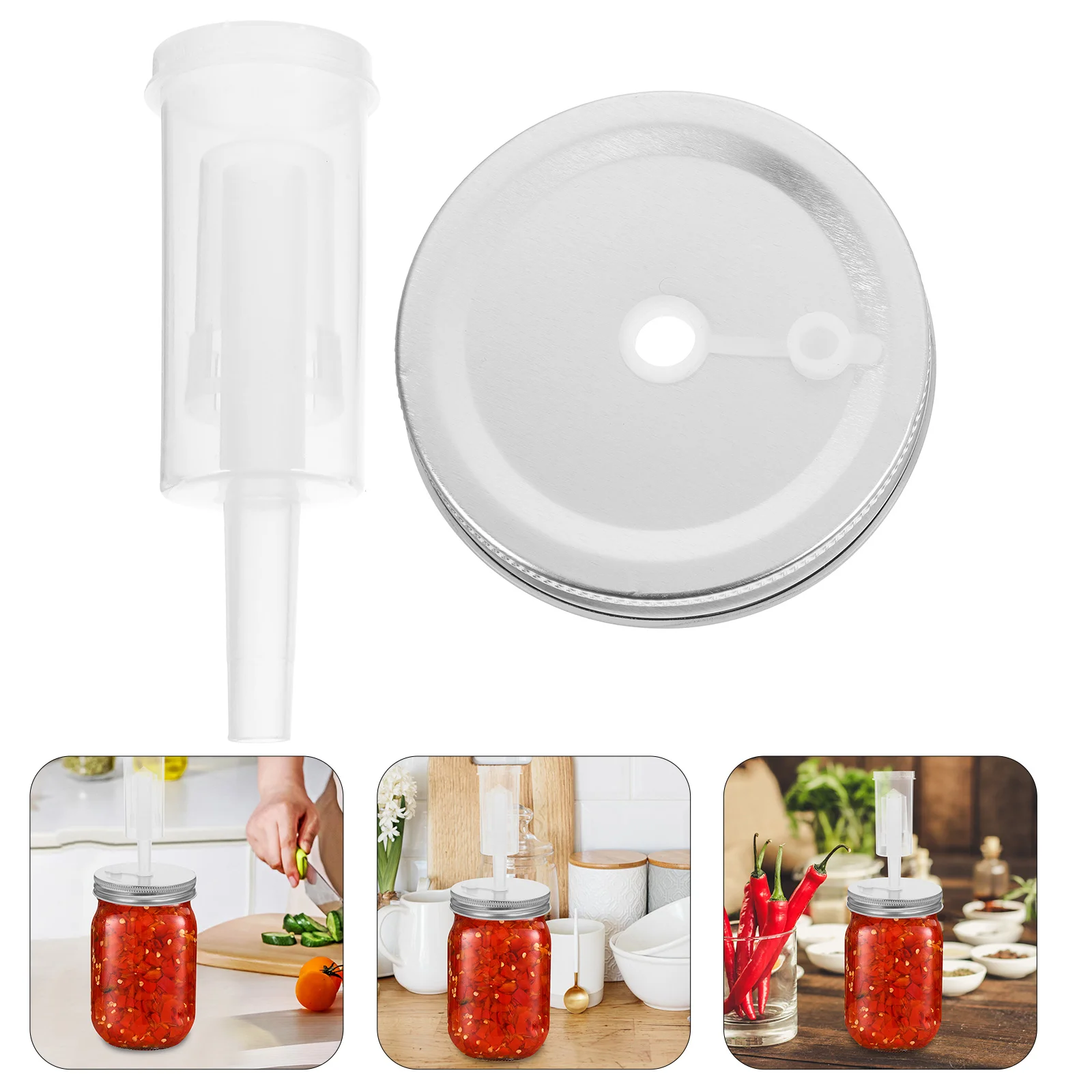 Mason Jar Fermentation Lids Can Covers Canning Tank Fermenting Kitchen Supply Jars