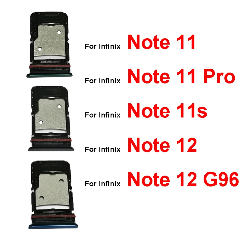 Sim Card Tray Slot For Infinix Note 11 Pro X697 X663B Note 11s X698 Note 12 G96 X663C X663D X670 Sim Card Reader Slot Adapter