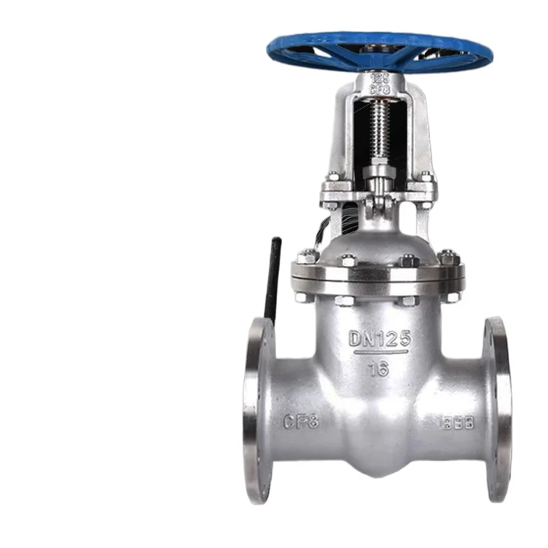 For Two-way Manual Flange Gate Valve Z40Y-16C Dark Rod Valve, Stainless Steel Gate Valve Petrochemical