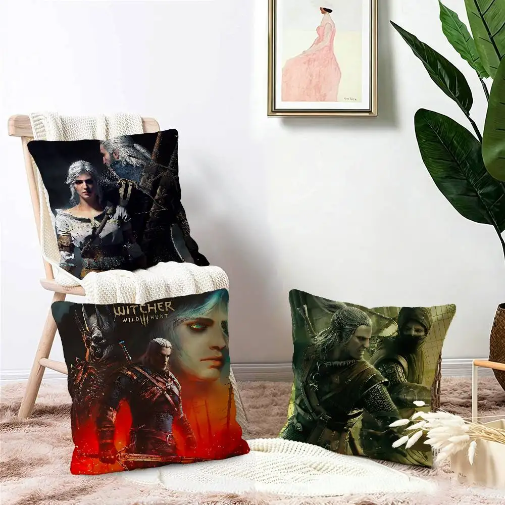 Fantasy Game T-The W-Witcher Pillow Anime Pillow Sofa Bed Head Pillow Cover Cushion Cover 45x45 cm Fashion