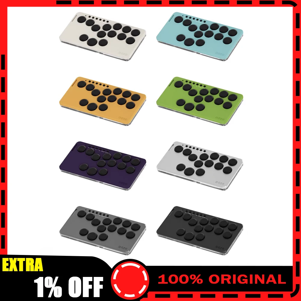 

DOIO KBGM-H06M+ Mechanical Keyboard Aluminum Mini Portable Gamer Keyboard Rocker Arcade Fighting For PS5 Switch Steam NS2 Gifts