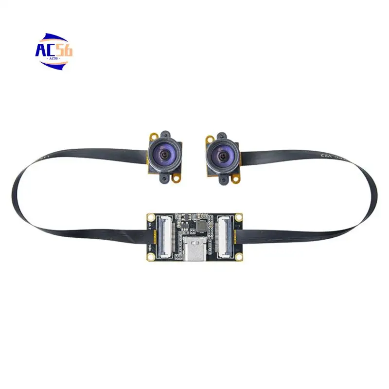 AC56-Camera binoculare USB 3.0 1MP HD Otturatore globale Doppia fotocamera in bianco e nero ad alta velocità Obiettivo da 100 gradi per ricostruzione 3D