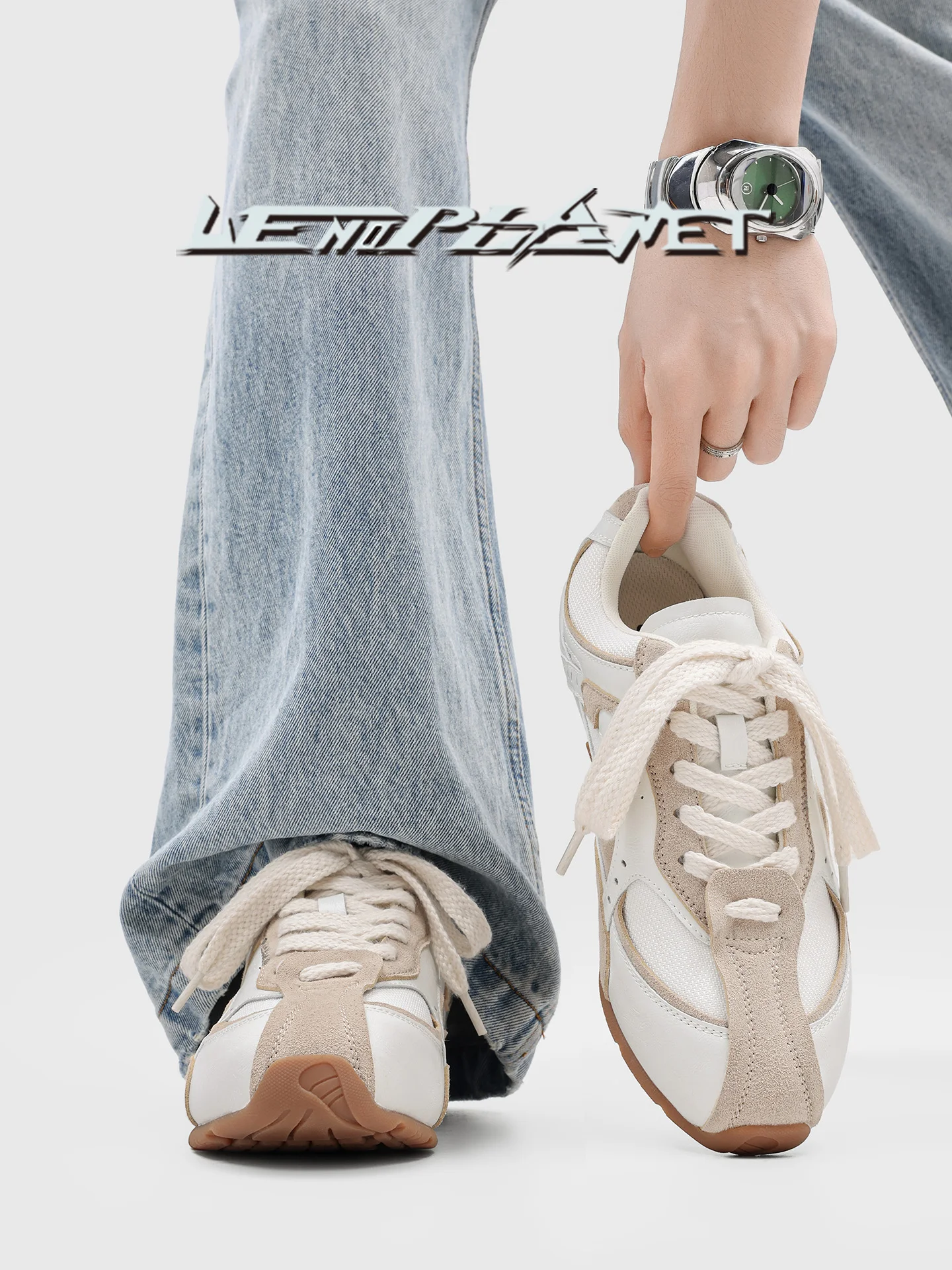 

Summer 2026 New Splicing Deqin Shoes Men's Fashionable Breathable Sports Casual Board Shoes Trendy Shadow Racing Shoes Women