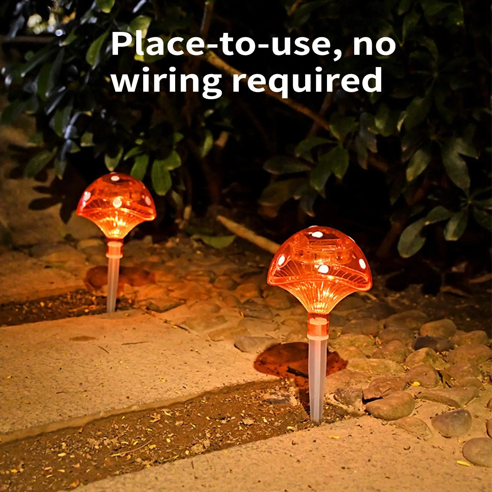 

Solar Mushrooms Cute LED Decorative Stakes Mushroom Solar Lights Outdoor Garden Decor For Yard Patio Porch Lawn Pathway Walkway