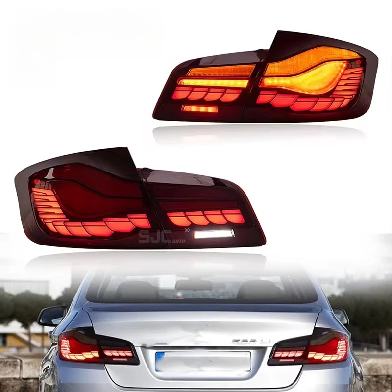 

Auto For 5Series F10 F18 Taillights Assembly 11-17 Modified GTS Dragon Scale LED Taillights Assembly Streamer Steering