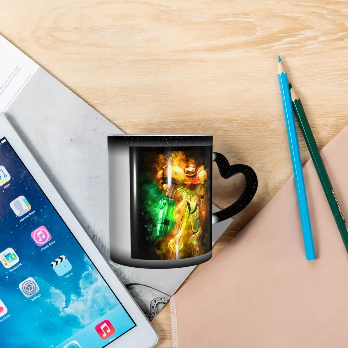 Metroid Samus Aran Prime Hunter (3) Mug Funny Ceramic Coffee Cups Tea Mugs Milk Cup Drinkware Gift for Woman Man view 3