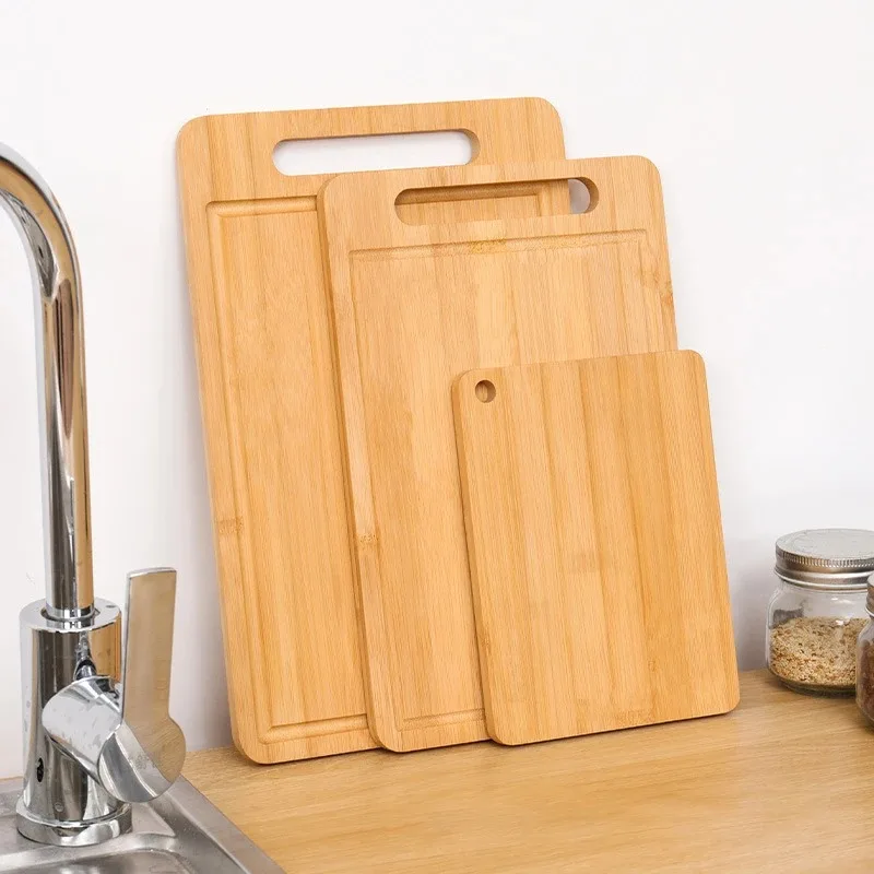 Kitchen Wooden Cutting Board Cutting Board for Meat Totally Bamboo Food Cutting Table Thickened Fruit Vegetables Chopping Panel view 2