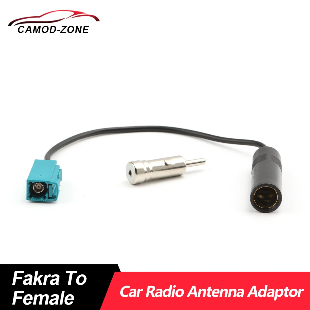 5.5 Inch 12V Car Radio Aerial Antenna Adaptor CD Fakra to Female Connector Cable with Male Head Antenna Adapter for VW RCN210