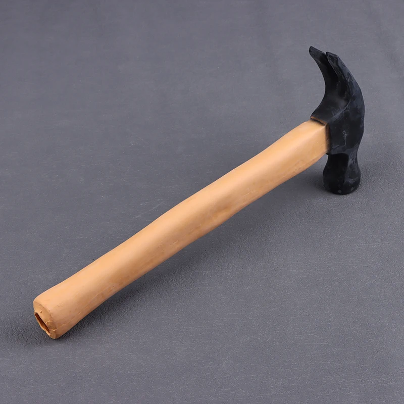 Marteau de farces amusant, maillet en caoutchouc marron doux et réaliste, outil de nouveauté humoristique pour farces et divertissement, jouet cadeaux de farces amusants