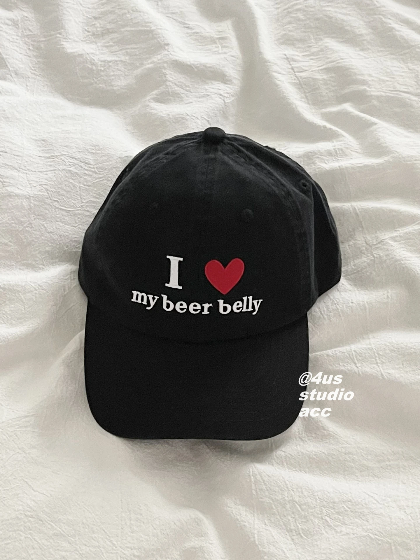 

Baseball cap female embroidery soft top retro cap trendy small face