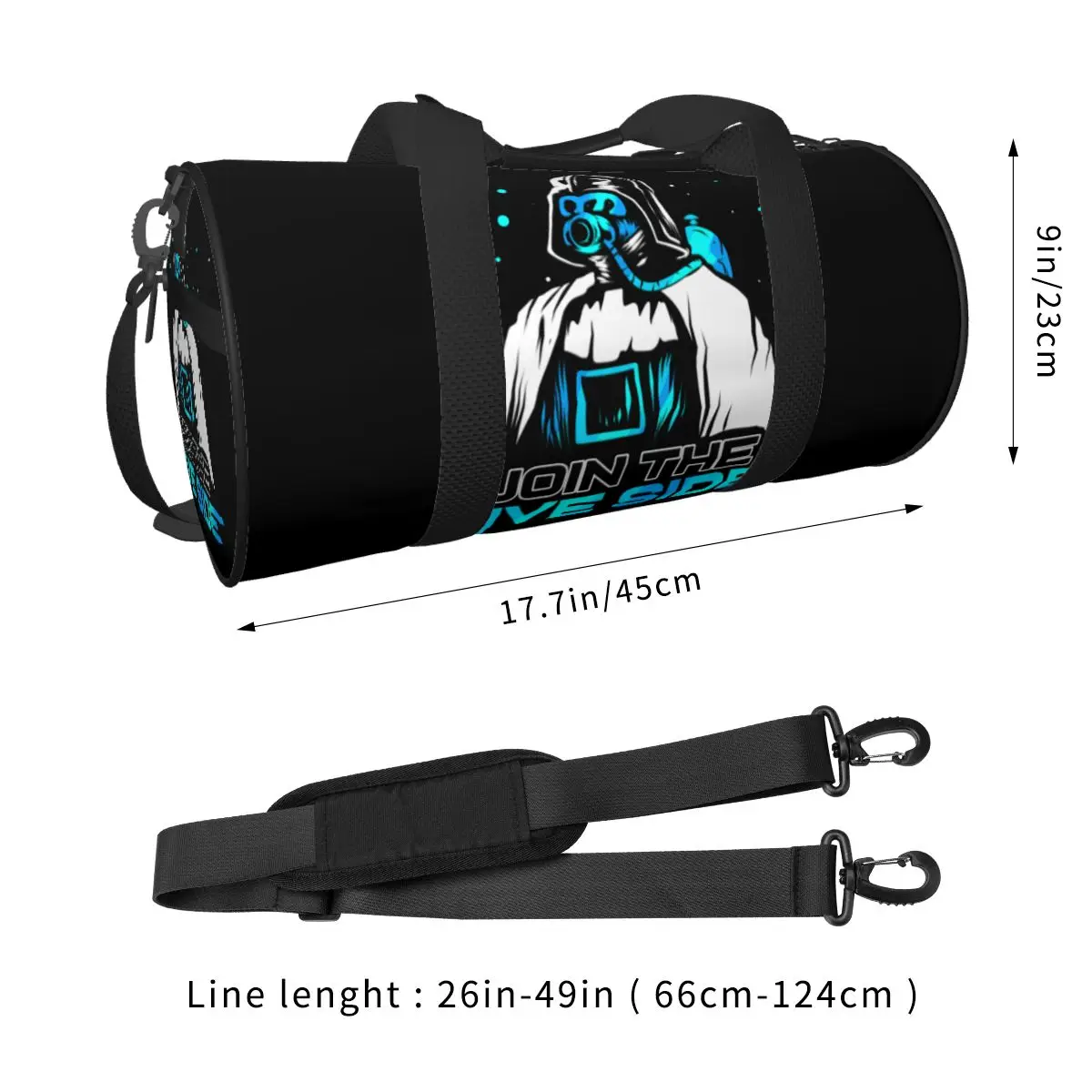 Bolsa de gimnasio deportiva de buceo con bolsillo, bolsa de lona deportiva para buceo Freediving Weekender para hombres, Mochila deportiva de natación divertida