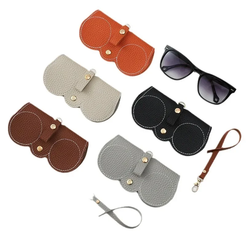 

New Sunglasses Bag, Glasses Box, Portable Leather Glasses Cover, Summer Travel Fashion, Simple Glasses Bag