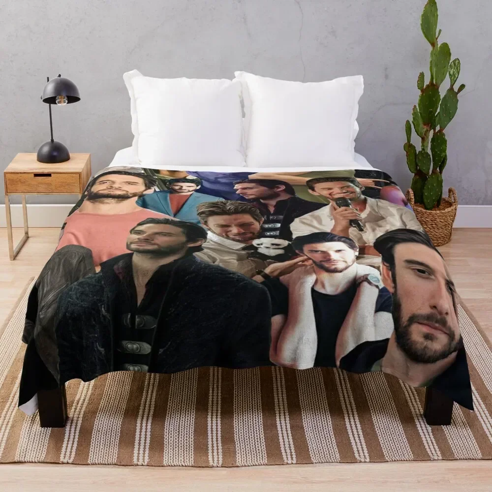 

Ben Barnes Collage Throw Blanket Fashion Sofas for winter For Decorative Sofa halloween Blankets