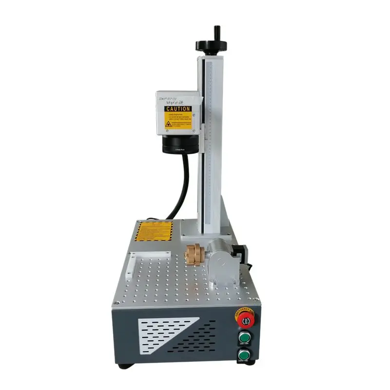 Handle Fiber Laser Marker Raycus 50W Fiber Laser Marking Machine with rotary axis