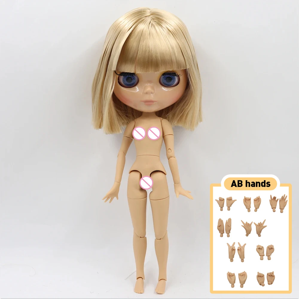 ICY DBS blyth doll 30cm toy 1/6 BJD joint body short, Oily hair doll with hands AB special offer