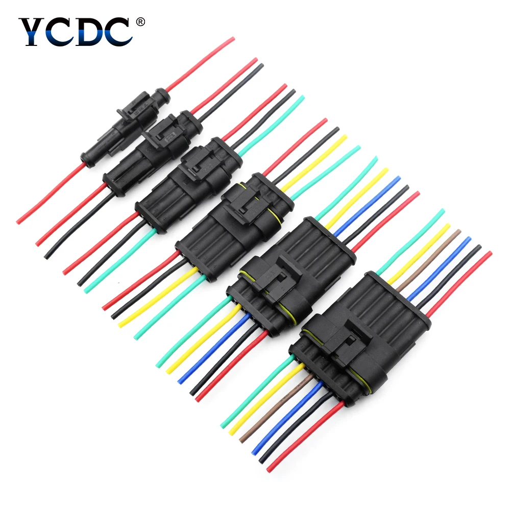 1/2/3/4/5/6 Pin Way Car Plug Wire 18 AWG harness for Car Motorcycle Waterproof Electrical Auto Connector Male Female Connector