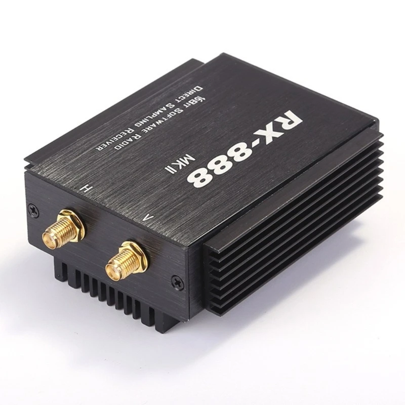 Double Input Radio Receiver Aluminum Housing 64MHz Real Time Bandwidth Professional Radio Communication Equipment 896C
