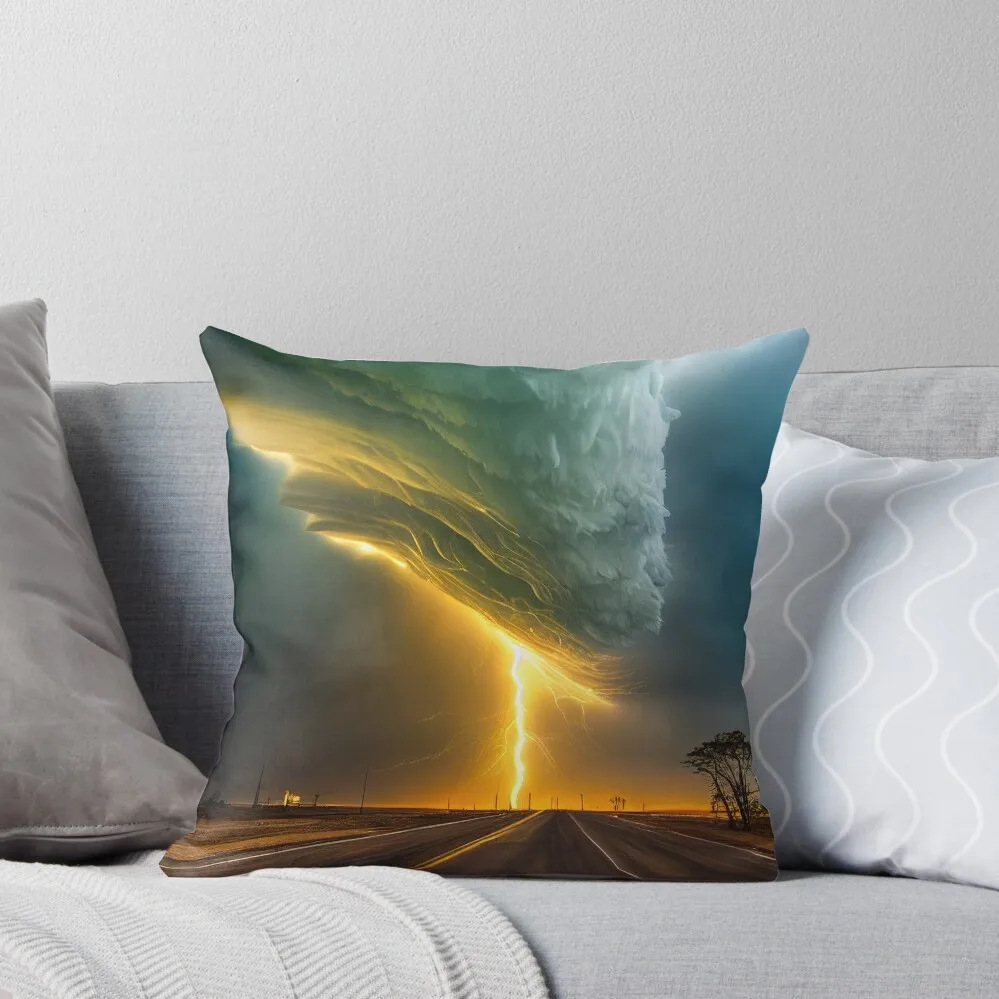 Extreme weather phenomenon super cell Throw Pillow Pillowcases Cushion Covers Sofa autumn decoration bed pillows pillow