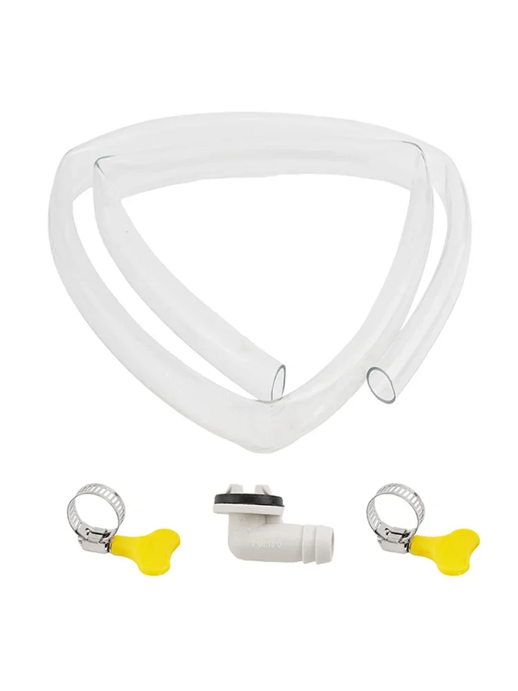 3/6ft Air Conditioner Drain Hose Split Casement Air Conditioner Drain Kit  Drain Pipe Hose Connector Clamps Parts Hardware