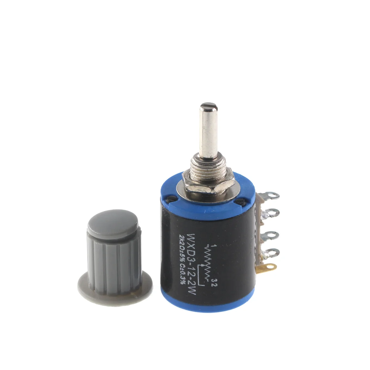 1pcs Short Type WXD3-12-2W Five-Turn high density sets precision Potentiometer 1K 2.2K 3.3K 4.7K 10K 22K 47K