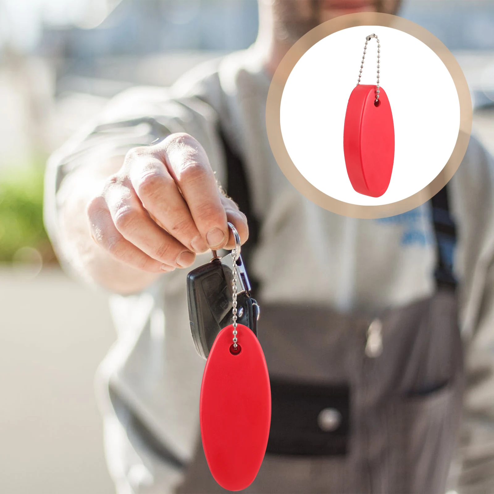 Llaveros flotantes de 5 uds., Material PU duradero y ligero, flotador de plástico pequeño para barcos, accesorios de modelado para exteriores