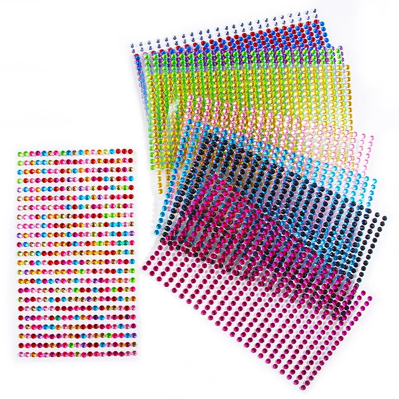 

New Rhinestone Strasse Makeup Face Glitter Face Stickers on The Face Bright Face Decoration Sticker Festivals Accessorie for Kid