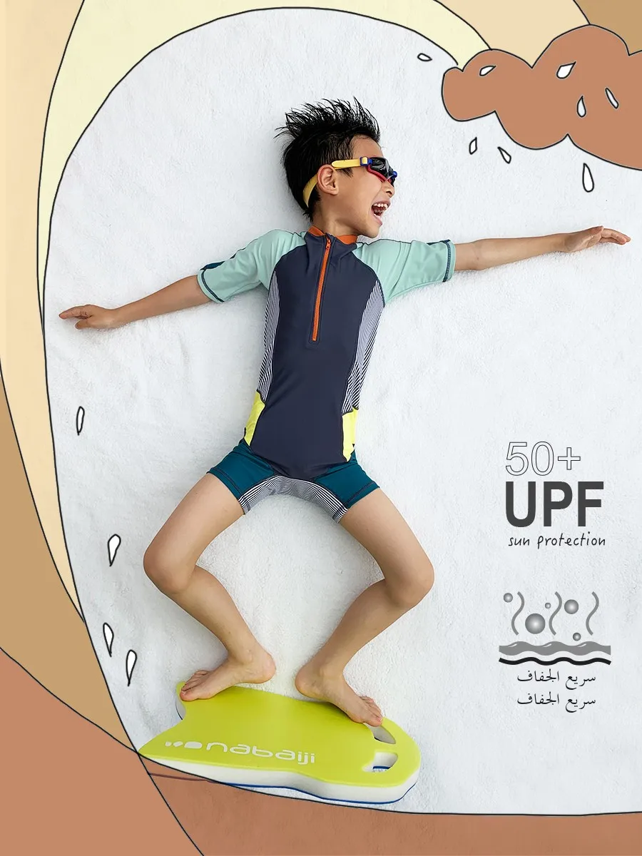 

YouZeeMeZee Тренировочные костюмы для плавания для мальчиков ort Sve Цельные купальники для подростков Детская одежда для фитнеса Нейлон Спандекс