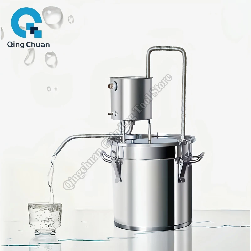 Alcohol Distiller Home Brewing Machine Moonshine Distiller Hydrolate Distilling Water Wine Making Multifunctional Distiller