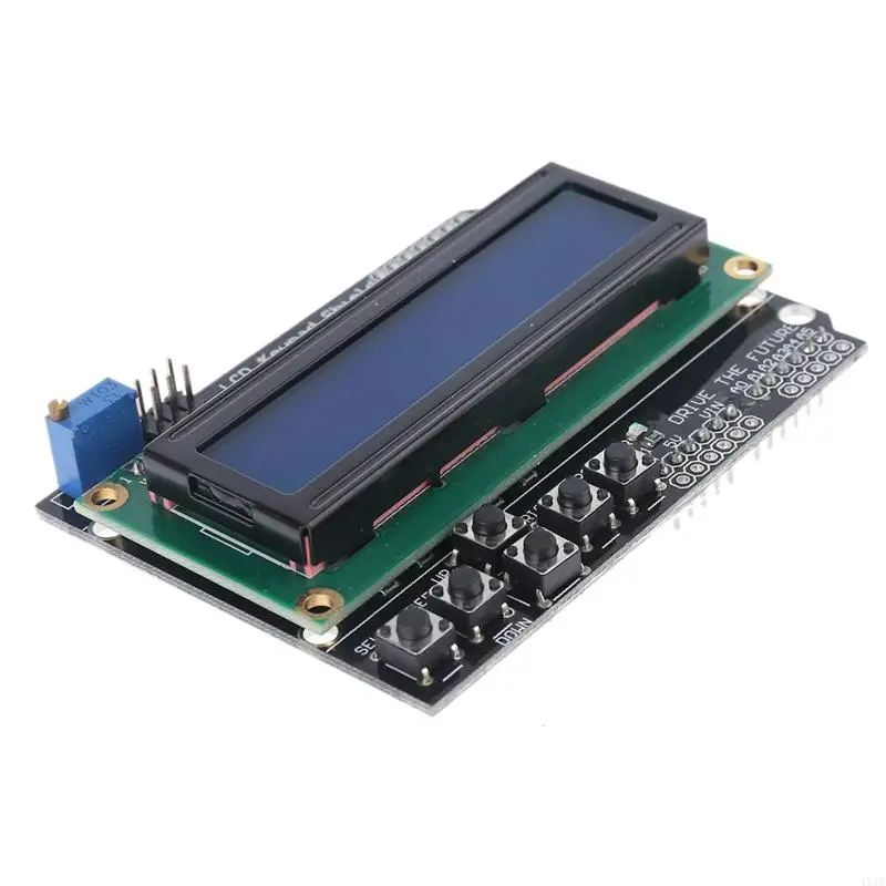 4x7e LCD 1602 16x2 Keypad Shield Board Latar Belakang Biru Untuk Robot