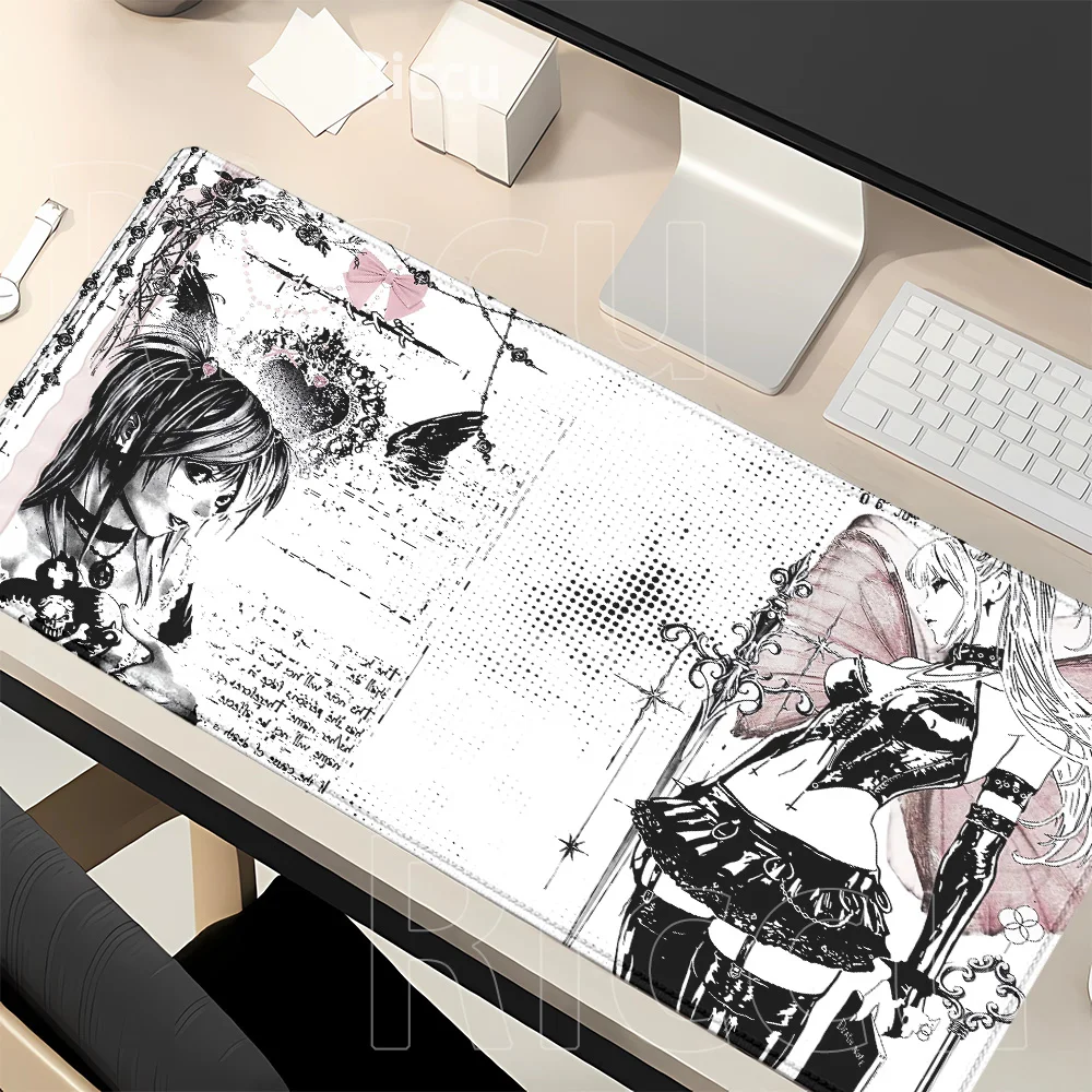 Mousepad Misa Amane Light Yagami Death Note Anime HD printing Office accessories Mouse Pad Gaming E-sports Keyboard XXL Desk Mat