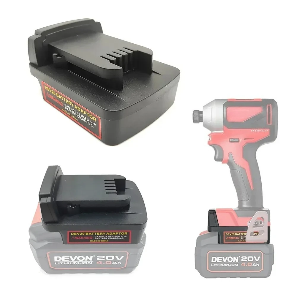 

For Milwaukee 18V Tools Convert for Devon 20V Lithium Batteries To for Milwaukee 18V Lithium Battery Power Tools Battery Adapter