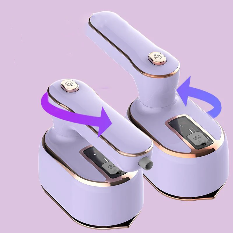 مكواة بخار محمولة بقوة 1000 وات، مكواة بخار سريعة الحرارة لمدة 20 ثانية للملابس والسيارات والمنزل والسفر وخيارات OEM المحمولة المتاحة