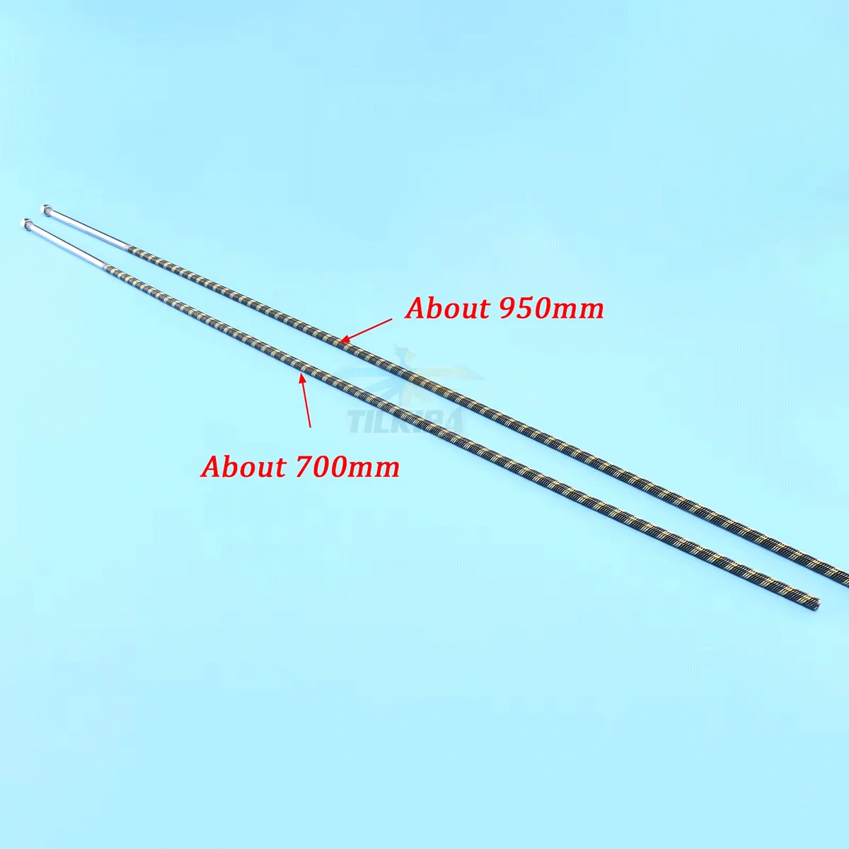 نوعية جيدة 6.35 مللي متر 1/4 "ليسار/يمين عمود مرن طول حوالي 600/700/950 مللي متر الكابلات المرنة لقارب نيترو Rc الغاز