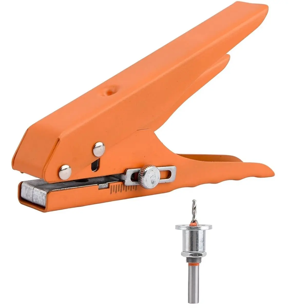 2026 NEW 8mm Handheld Puncher Screw Cover Hole Punch Set with Countersink Drill for Photo Paper PVC Cards Edgebanding