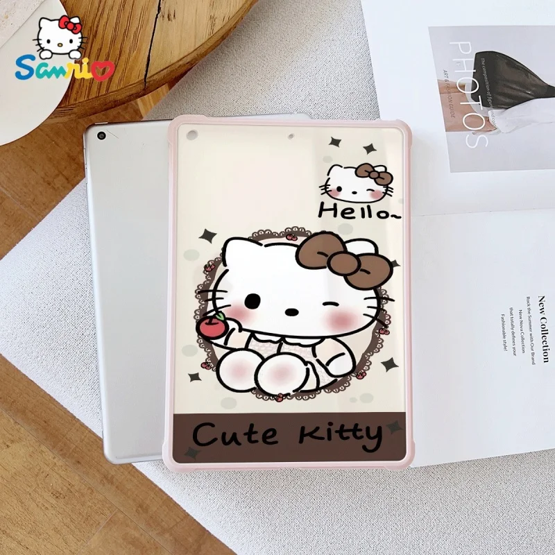 

Sanrio Hello Kittypattern Pink iPad Transparent Drop Case, suitable for iPad Pro 2022/2024, iPad Air 3/5, iPad Mini 6, iPad 6/10