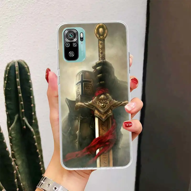 Knights Templar Crusades For Xiaomi Poco X6 X3 Nfc X5 X4 F6 F5 Pro Phone Case F4 Gt F3 F2 F1 M5S M4 M3 M2 5G Fundas Coque X3 Nfc