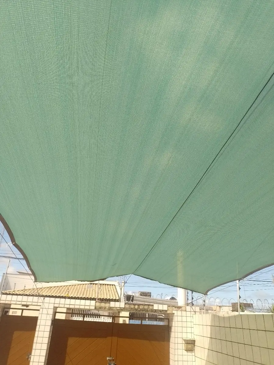 【تركيب مريح لشبكة ظلة الشمس】مجهزة بإبزيم نحاسي متين وخياطة معززة، شبكة مظلة خارجية سهلة التركيب