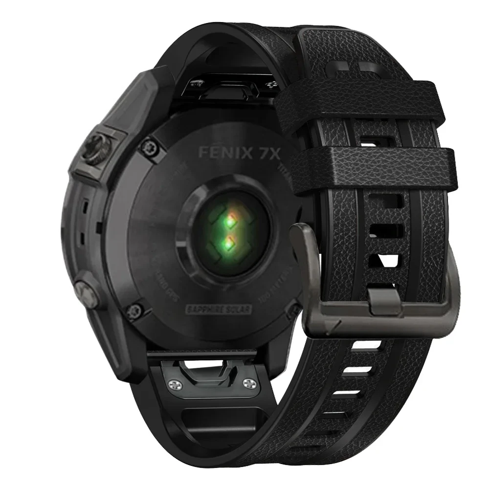 สายรัดข้อมือสำหรับ Garmin Fenix 7X 5X 5 plus 7 6 6X 3 3HR epix 2 watchbands 22mm 26mm QuickFit สายรัดข้อมือซิลิโคน