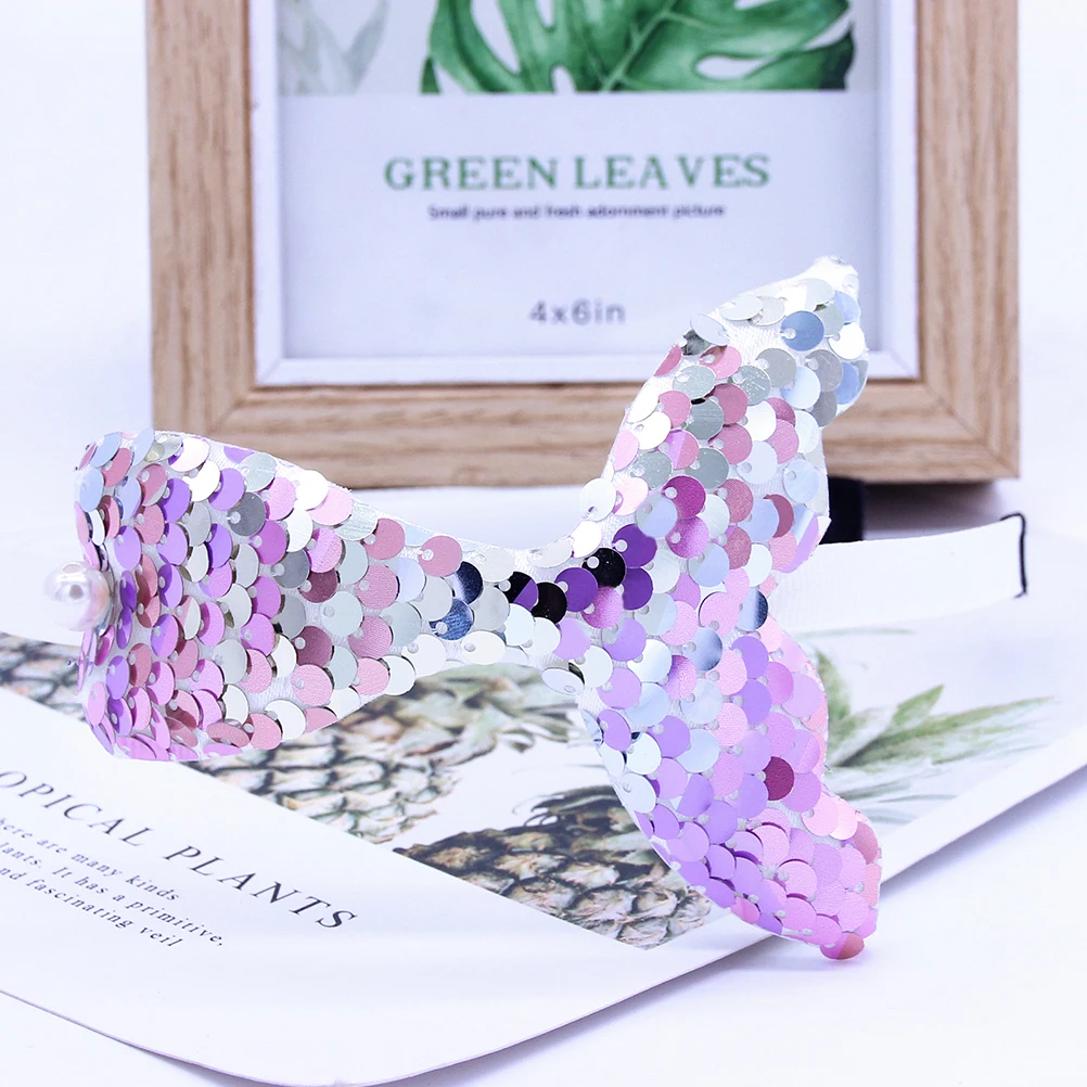 

6Pcs Tail Hair Hoops Cosplay Headband Girl Party Headwear Special Occasions Mermaid Tail Hair Hoop