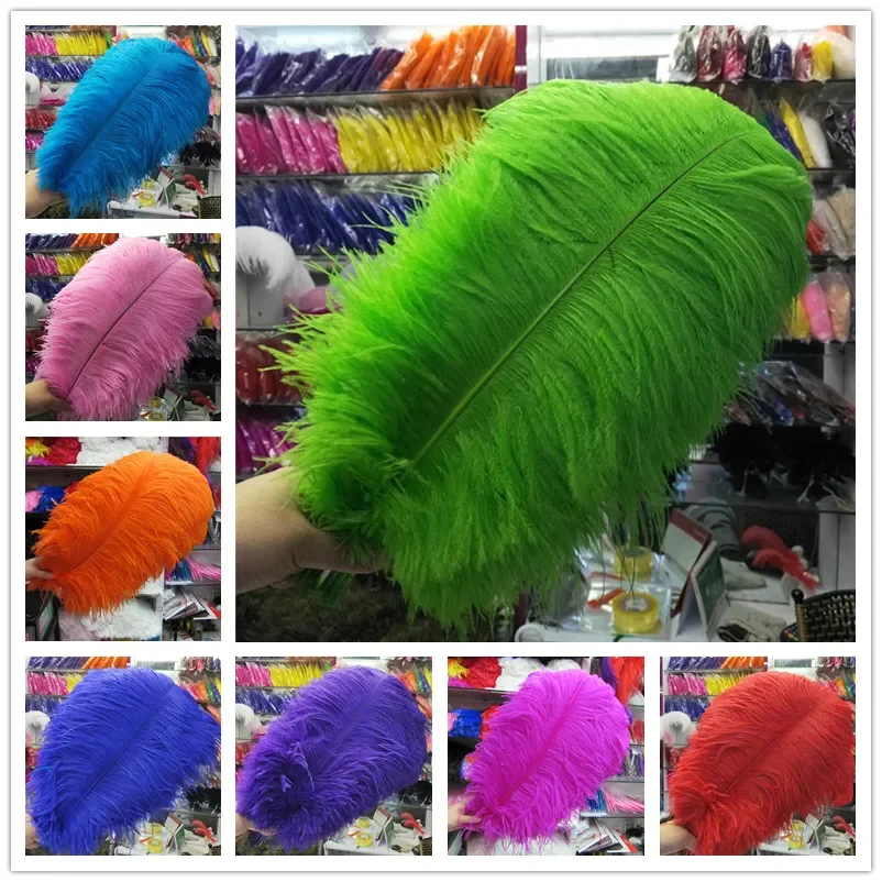 

100 шт., свадебные центральные детали из страусиных перьев для свадьбы, 40-45 см/16-18 дюймов, перья, бурлеск, декоративная ваза «сделай сам», ручки-пенисы