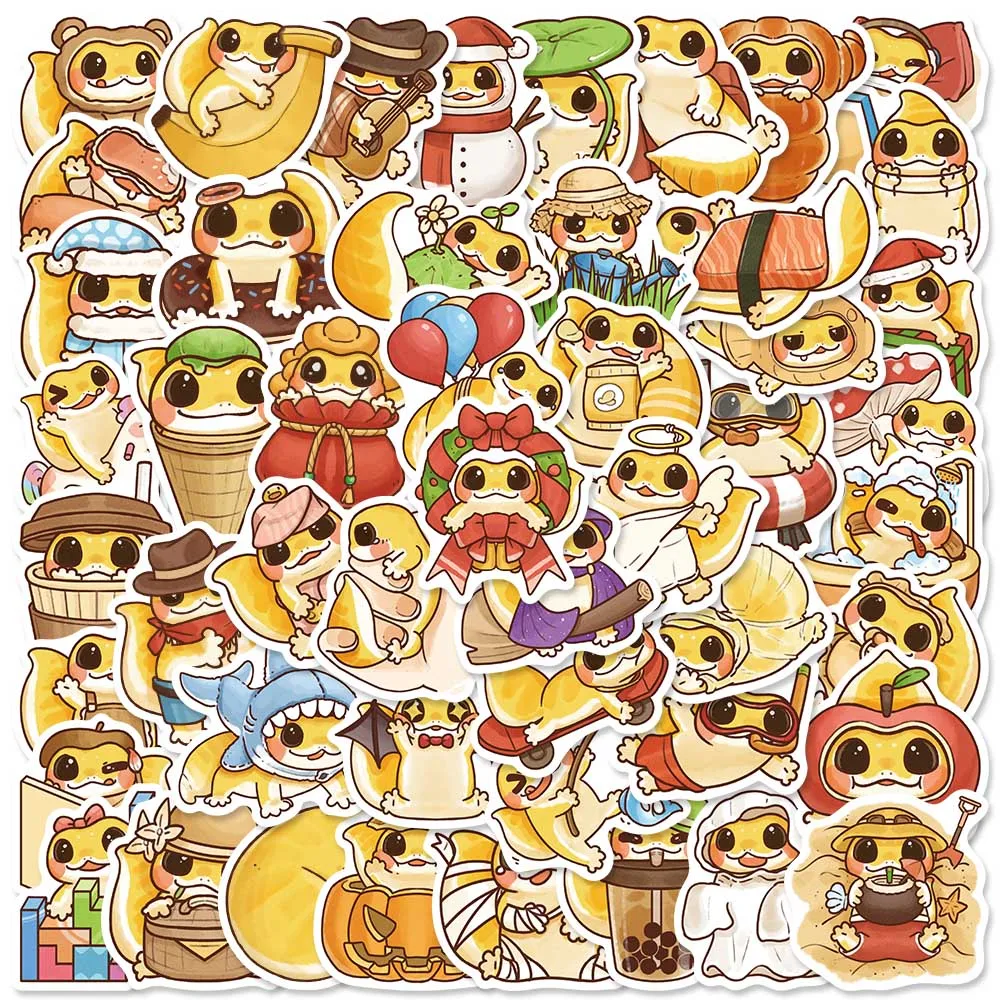 50 قطعة الكرتون لطيف الحيوانات ملصقات الشارات للهاتف سجل القصاصات الأمتعة سكيت خوذة Graffiti بها بنفسك الكتابة على الجدران ملصقات مقاومة للماء