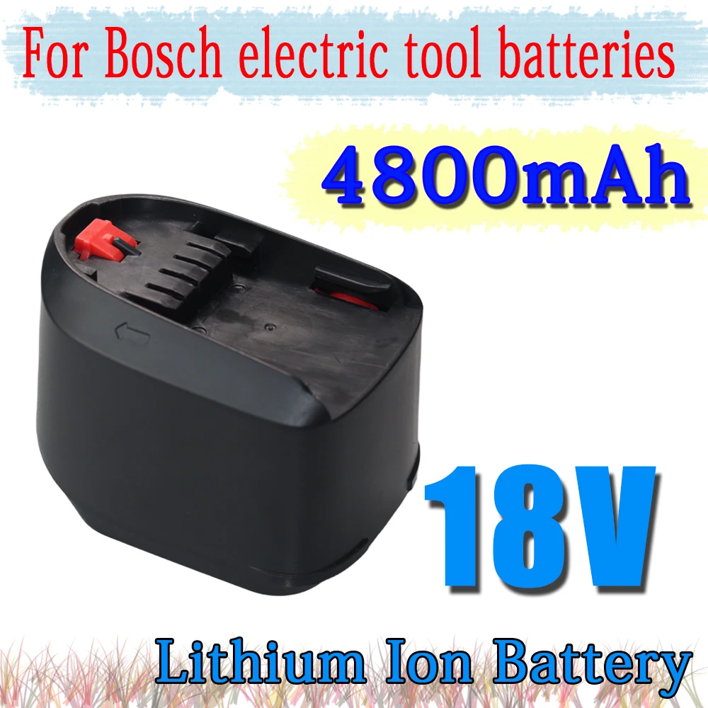 

Перезаряжаемые аккумуляторы для отверток AL1830CV AL1810CV для Bosch 18 В 4800 мАч Сменный аккумулятор для PBA PSB PSR PST